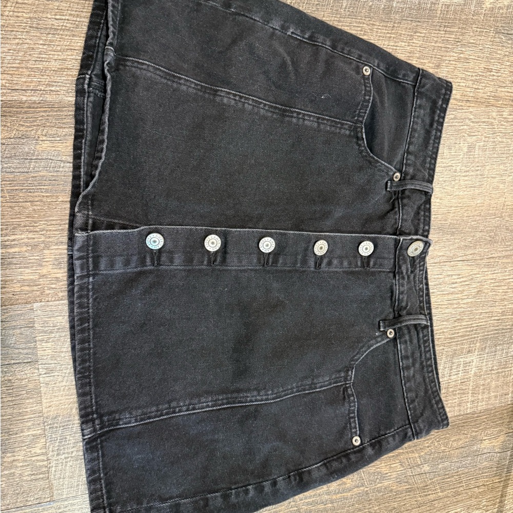 American Eagle Outfitters Black Denim Skirt